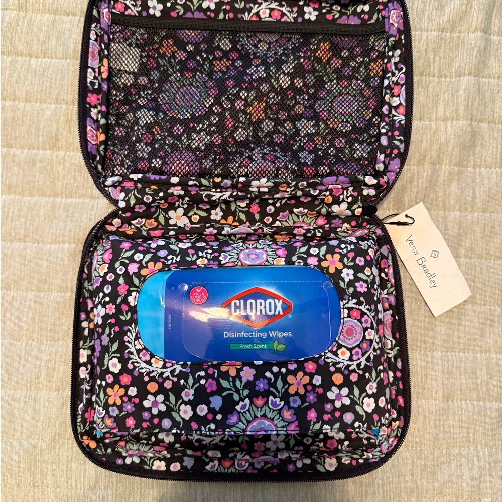 Vera Bradley Black Baby/Cleaning Wipes Bag